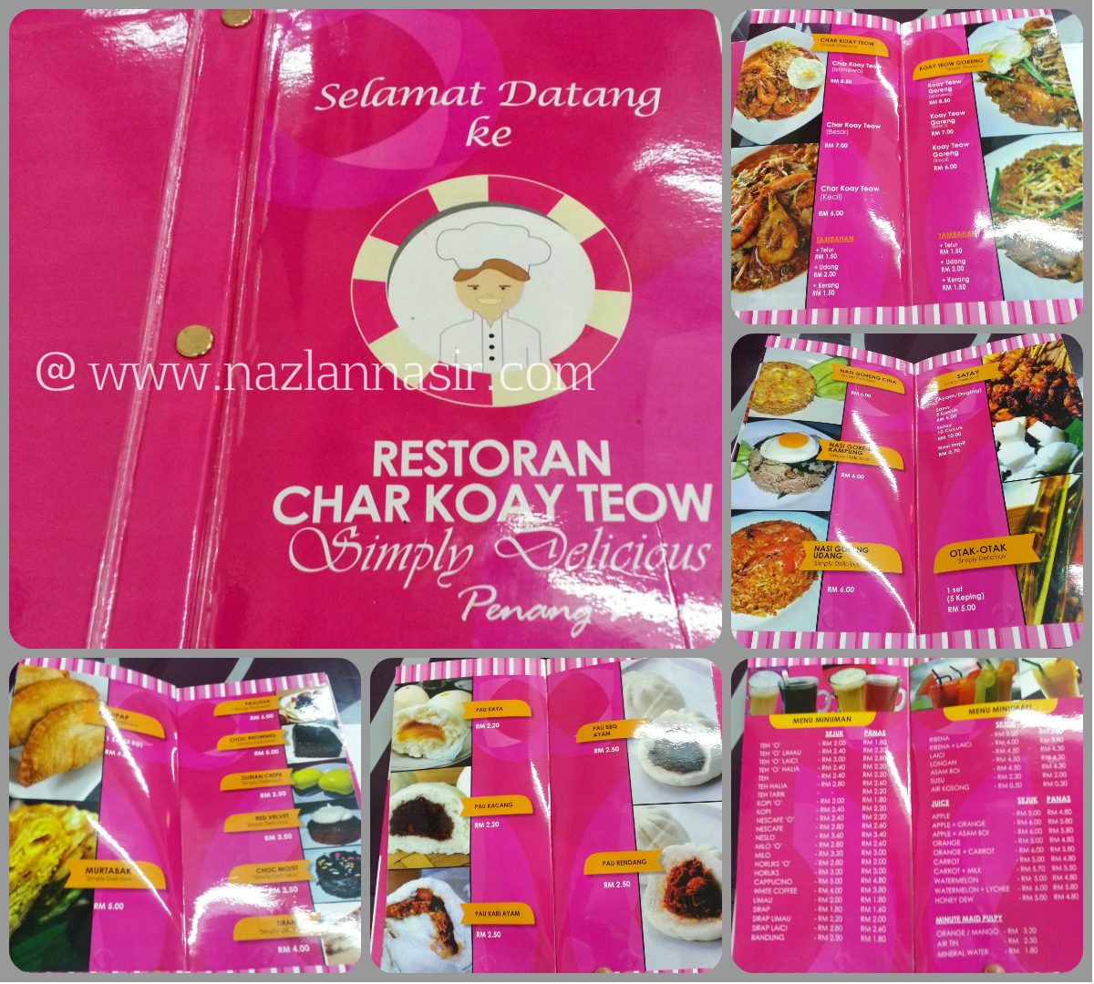 Menu Char Koay Teow Simply Delicious Penang Mai
