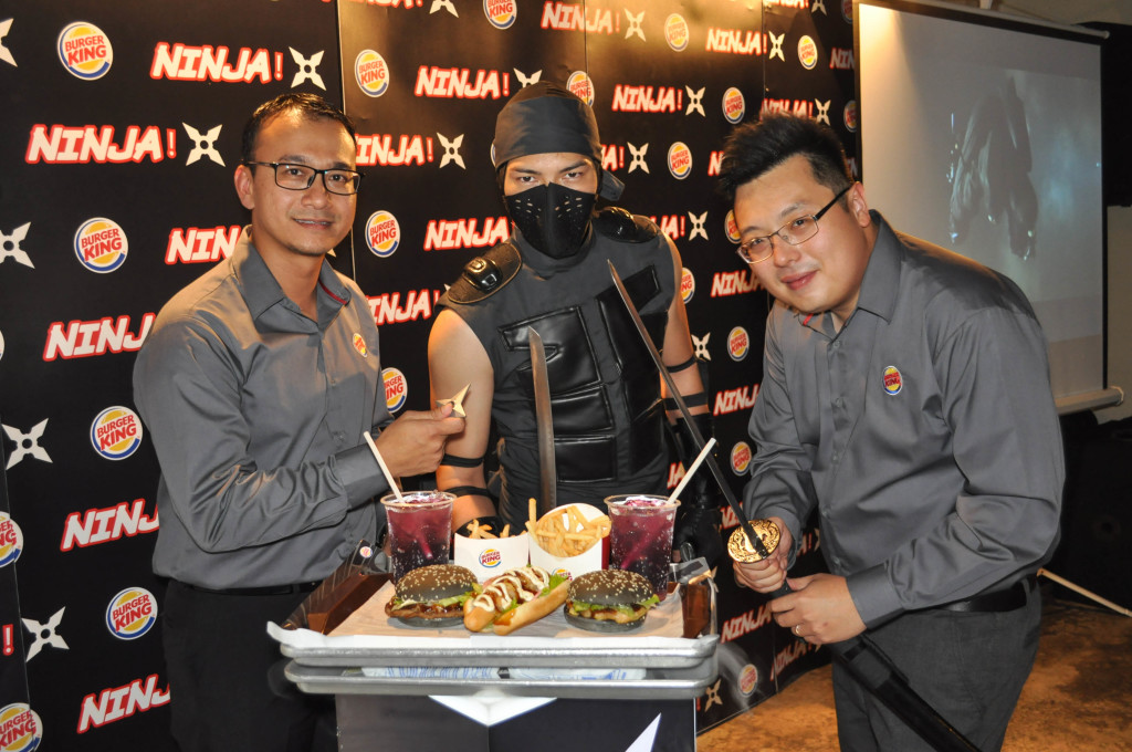 Fariz (COO of Burger King) and Keith Loh (Director of Marketing) at launch of Burger King Ninja!