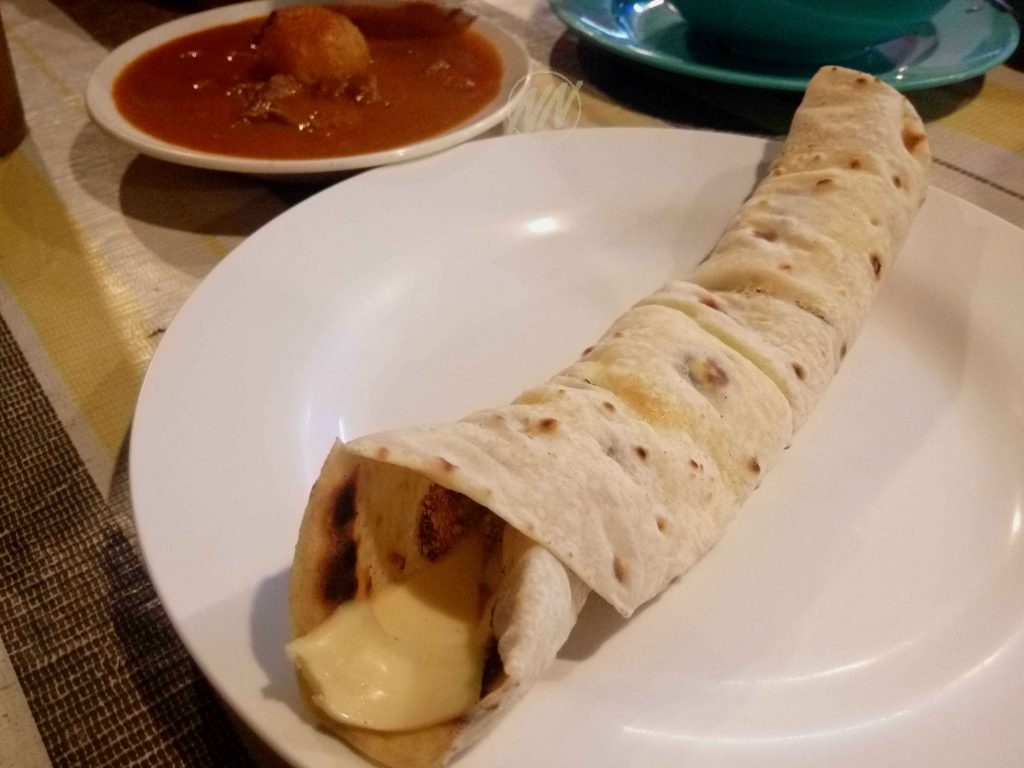 Chapati + Egg + Cheese
