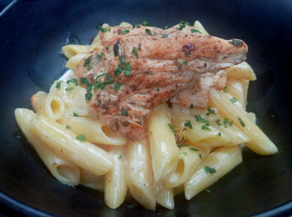 Penne Sos Creamy dengan Ayam Grill RM13