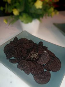 Biskut oreo yang sudah siap