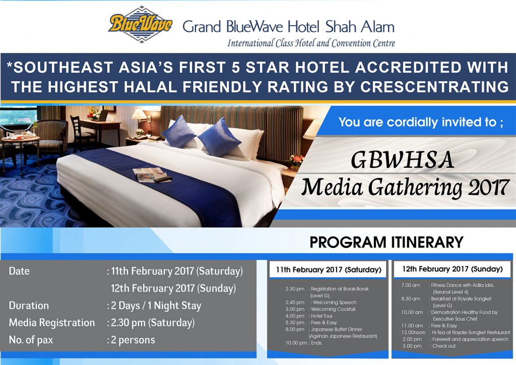 Invitation Media Gathering 2017 - Hotel Mesra Halal