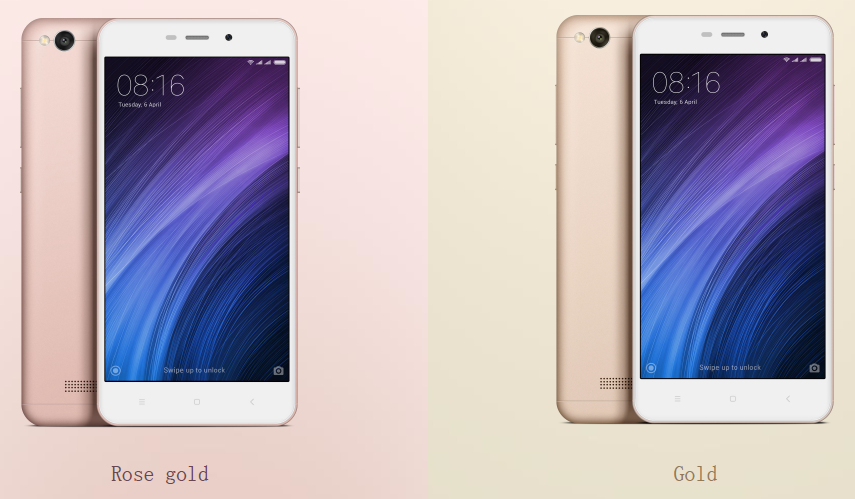 2 warna Rose Gold dan Gold