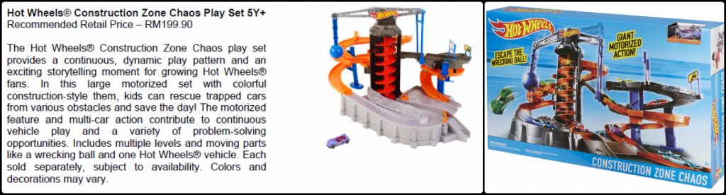 Hot Wheels Construction Zone Chaos Play Set1
