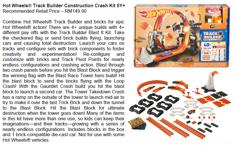 Hot Wheels Track Builder Construction Crash Kit1