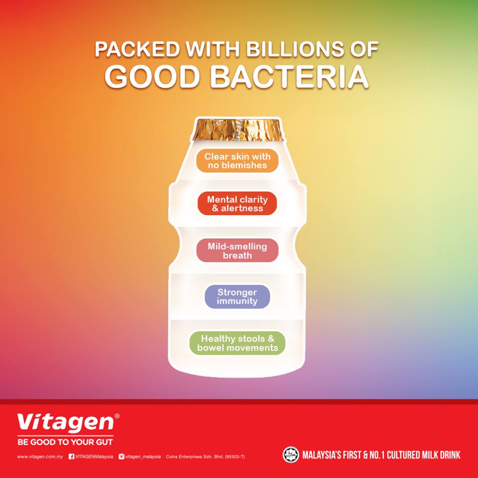Terdapat berbilion bakteria baik dalam VITAGEN
