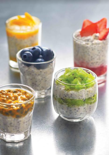 Coconut and Chia Yoghurt Fruit Parfait