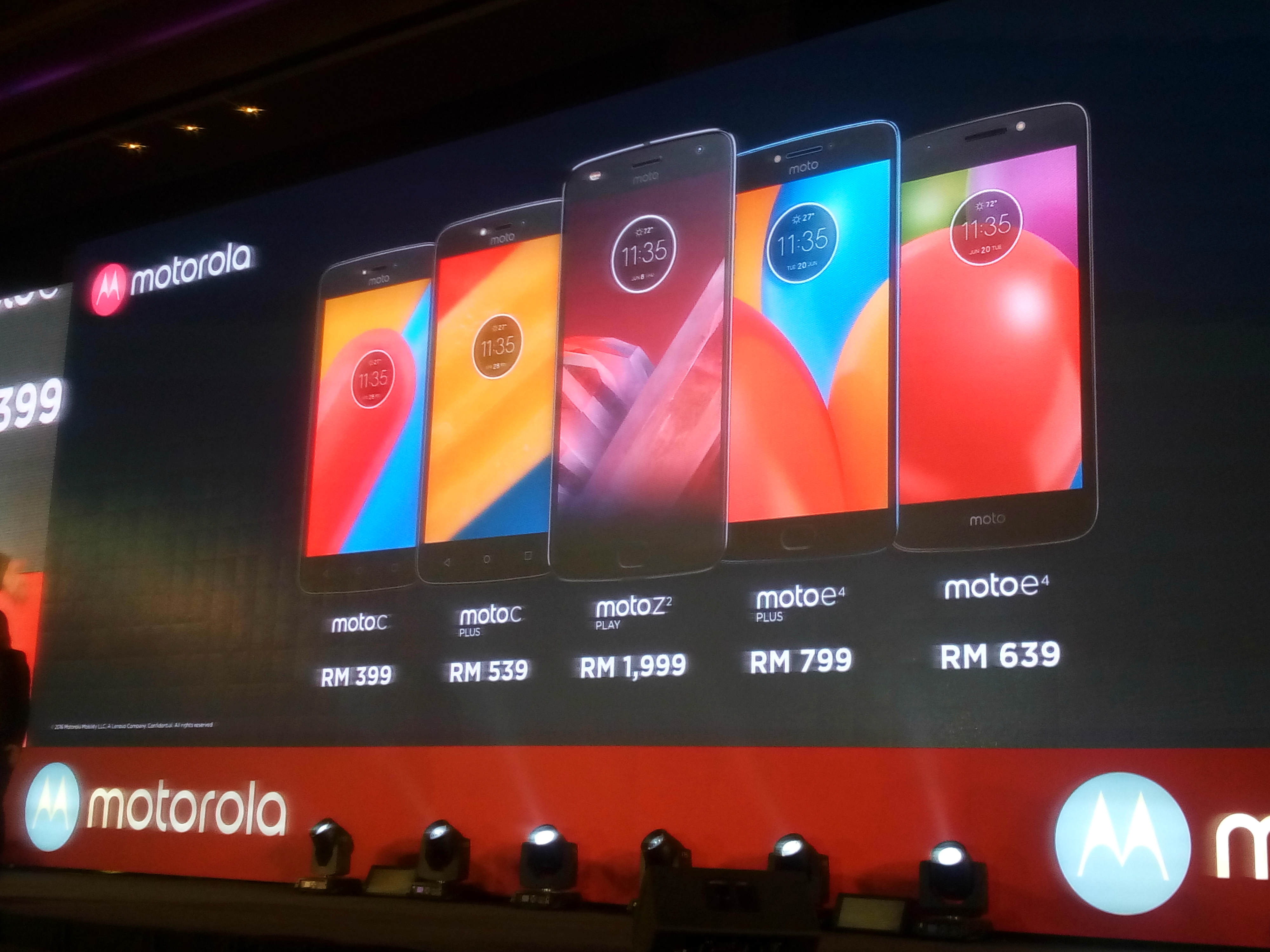 Harga Siri Telefon Pintar Moto