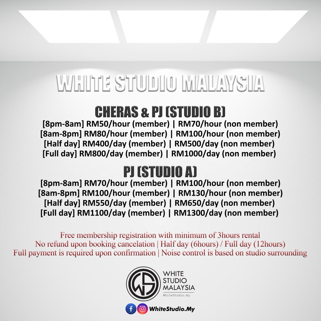 White Studio-Harga sewa