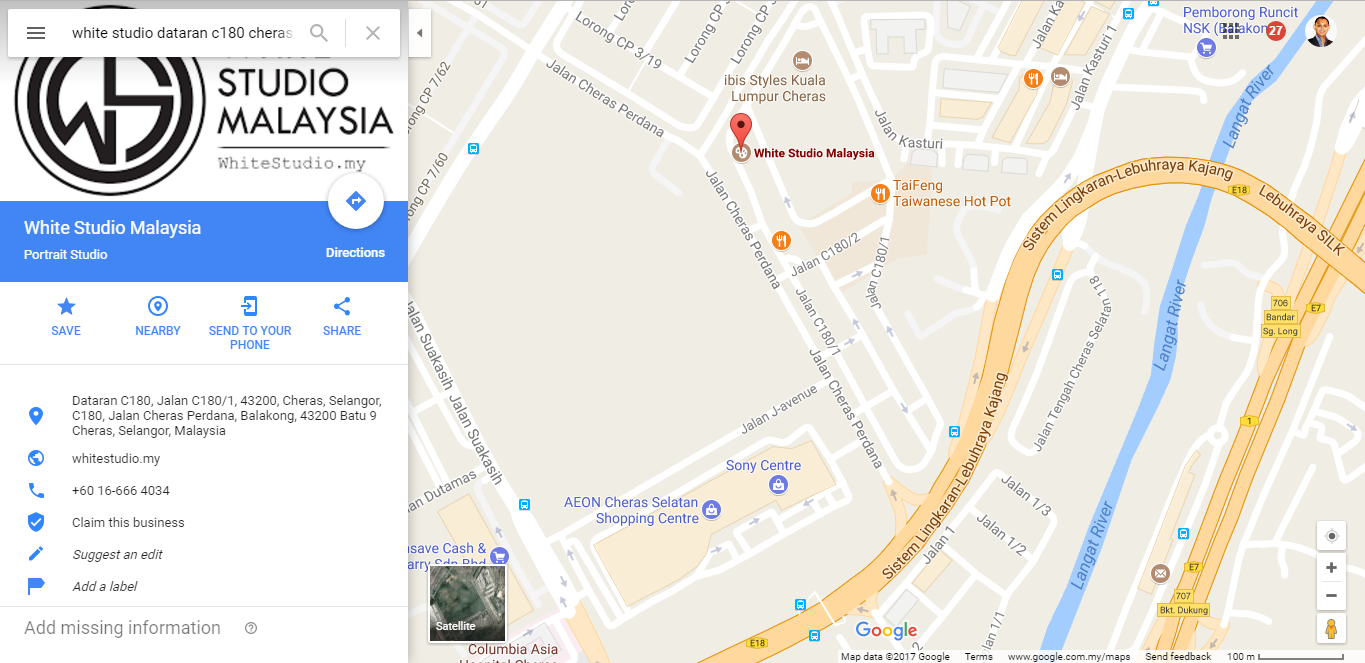 White Studio Malaysia lokasi