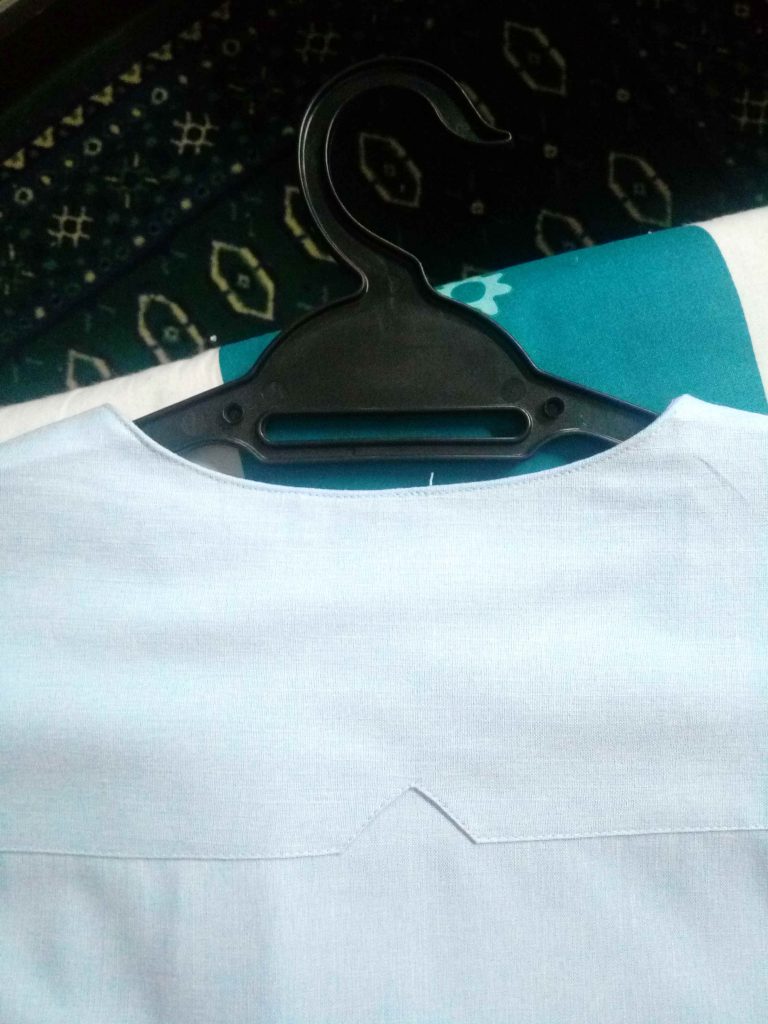 Pattern di bahagian belakang baju