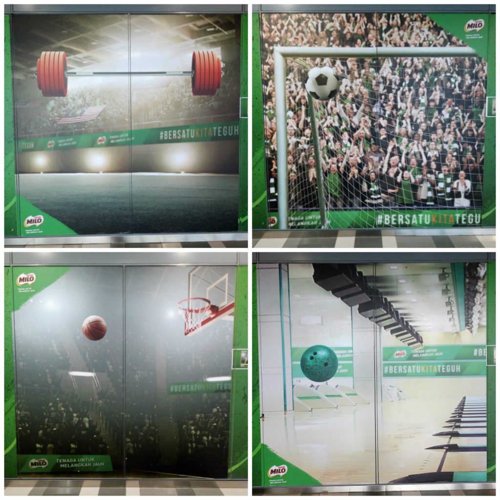 photo wall di stesen MRT Surian