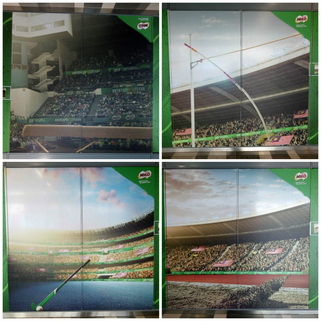 photo wall di stesen MRT Surian2