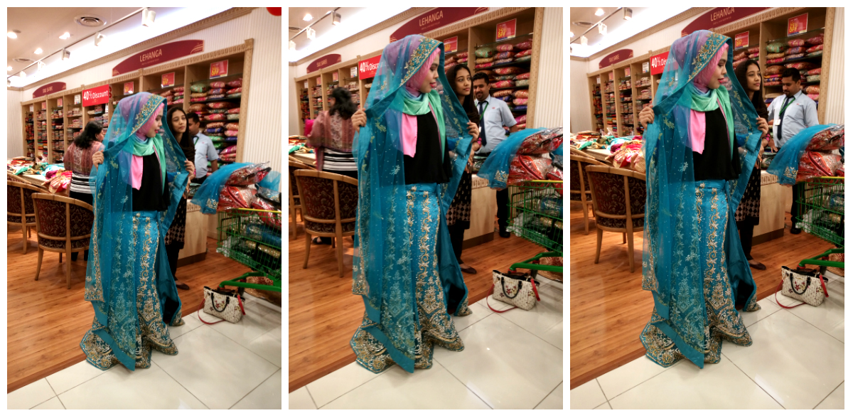 Iena disuruh cuba saree ke-2