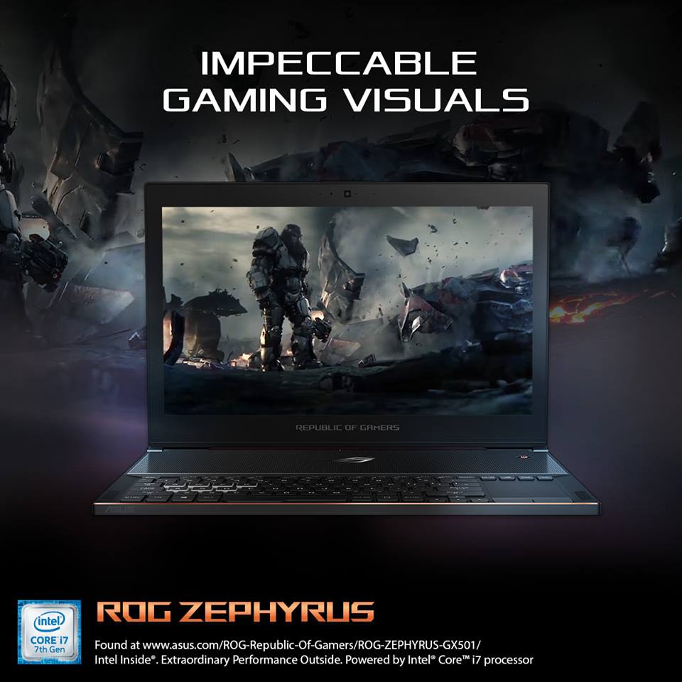 ROG Zephyrus’s 120Hz display lets you enjoy exceptionally smooth gaming