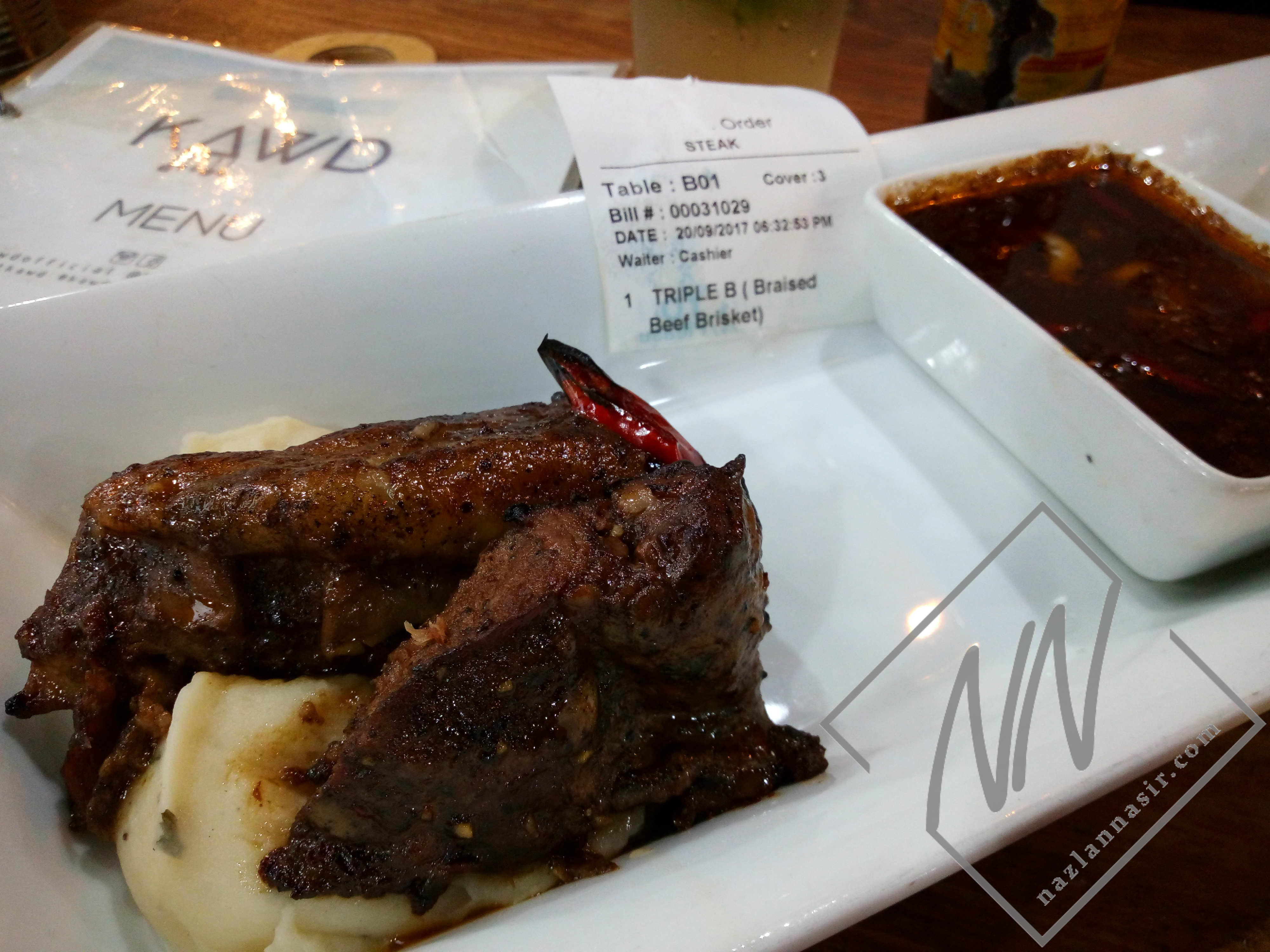Braised Beef Brisket Triple B RM32 - daging premium sedap