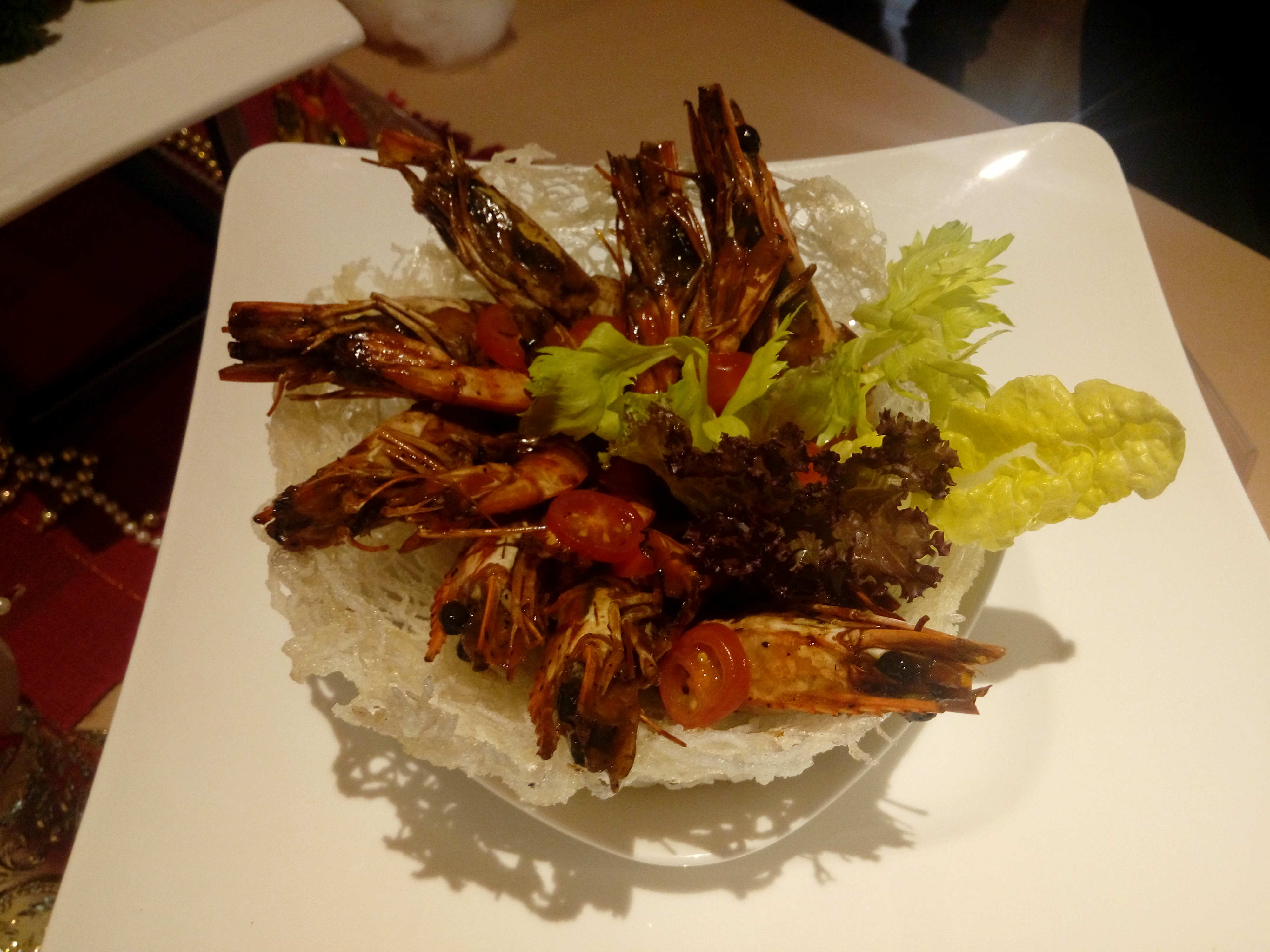 Deep Fried Tiger Prawn with Butter, Garlic and Black Pepper