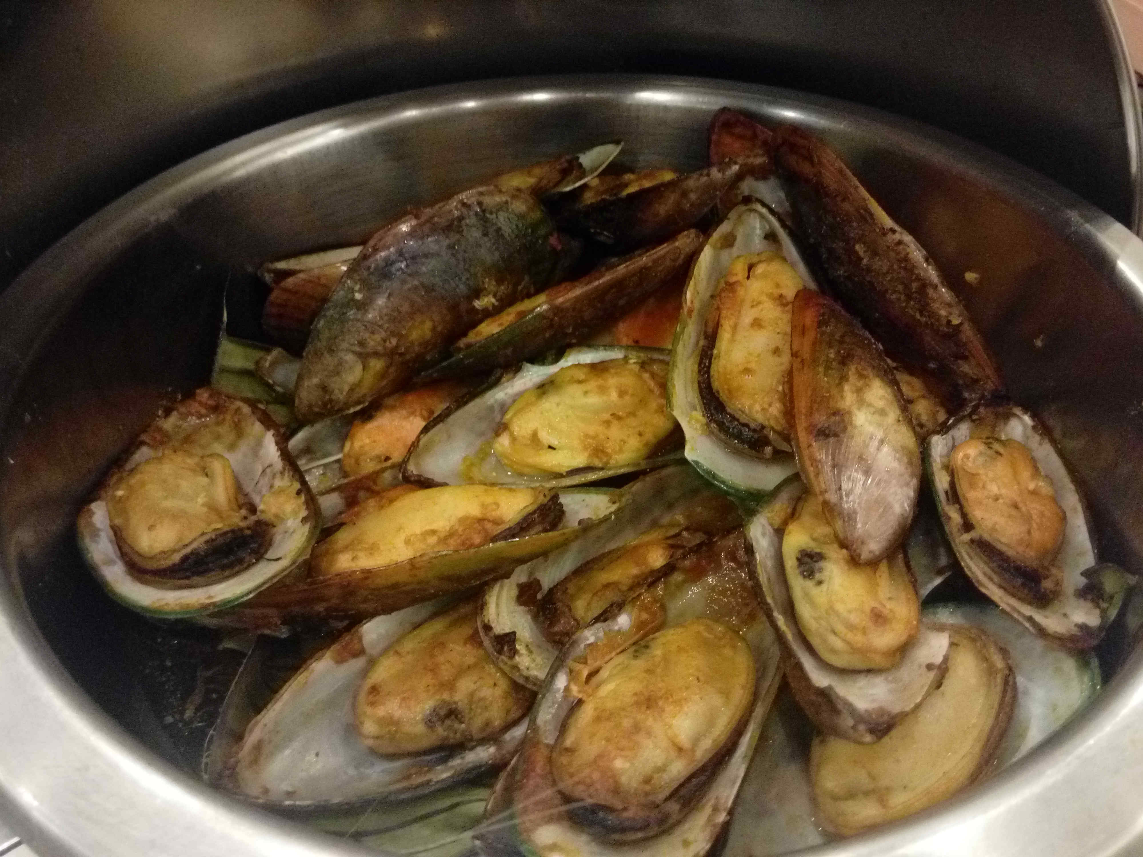 Grilled Green Mussels