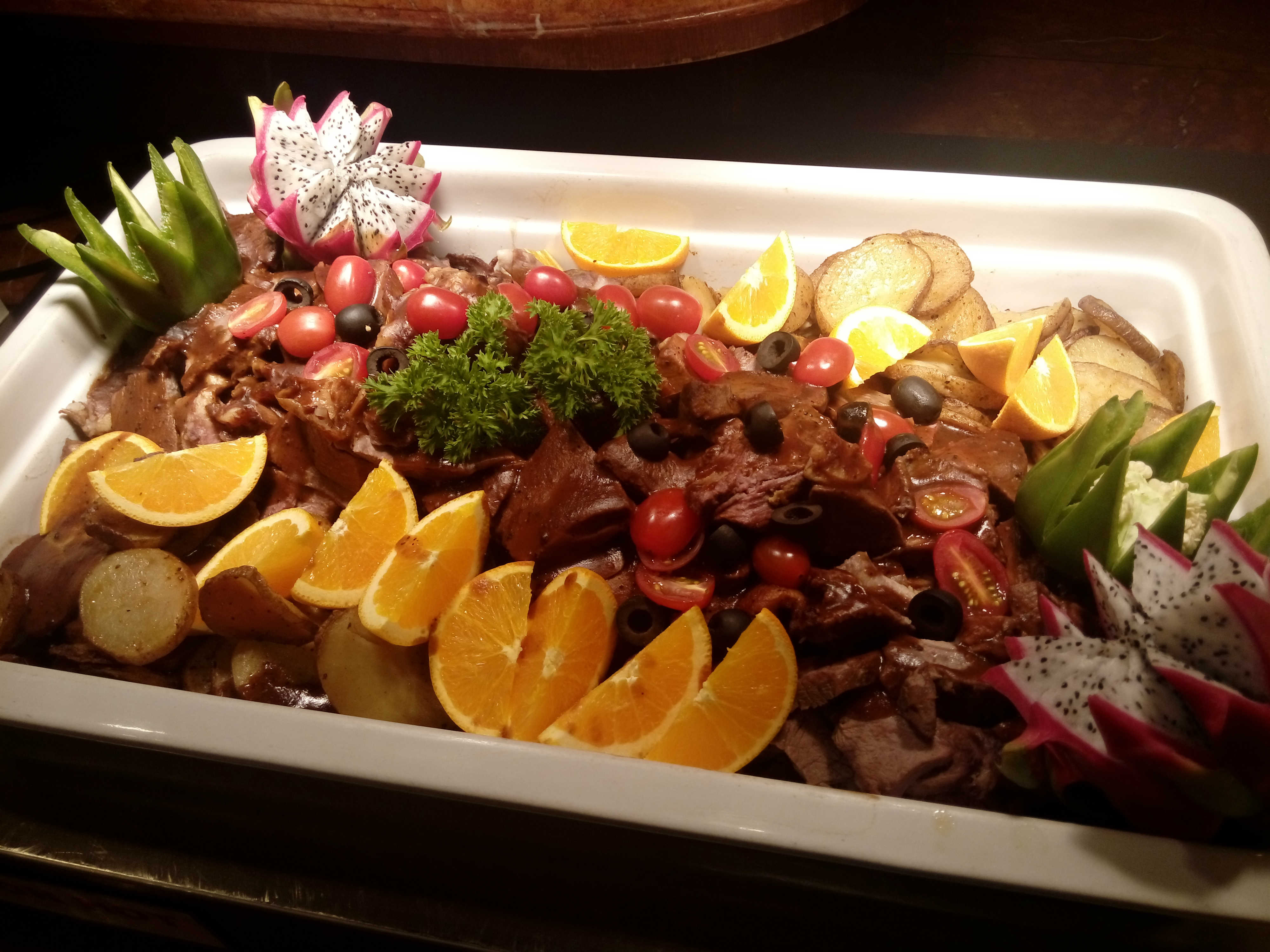 Roasted Lamb with Black Pepper Sauce