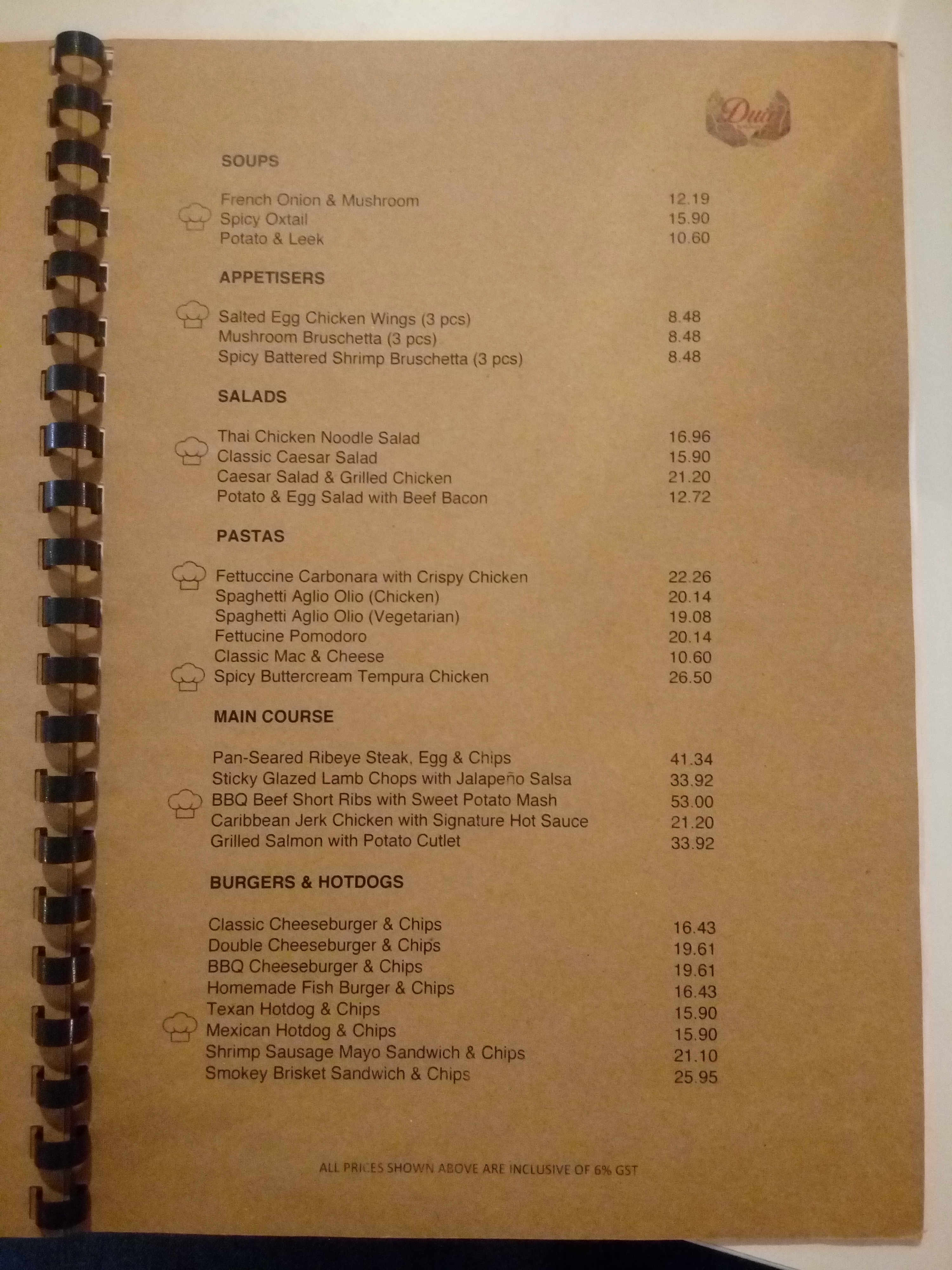 Menu 1
