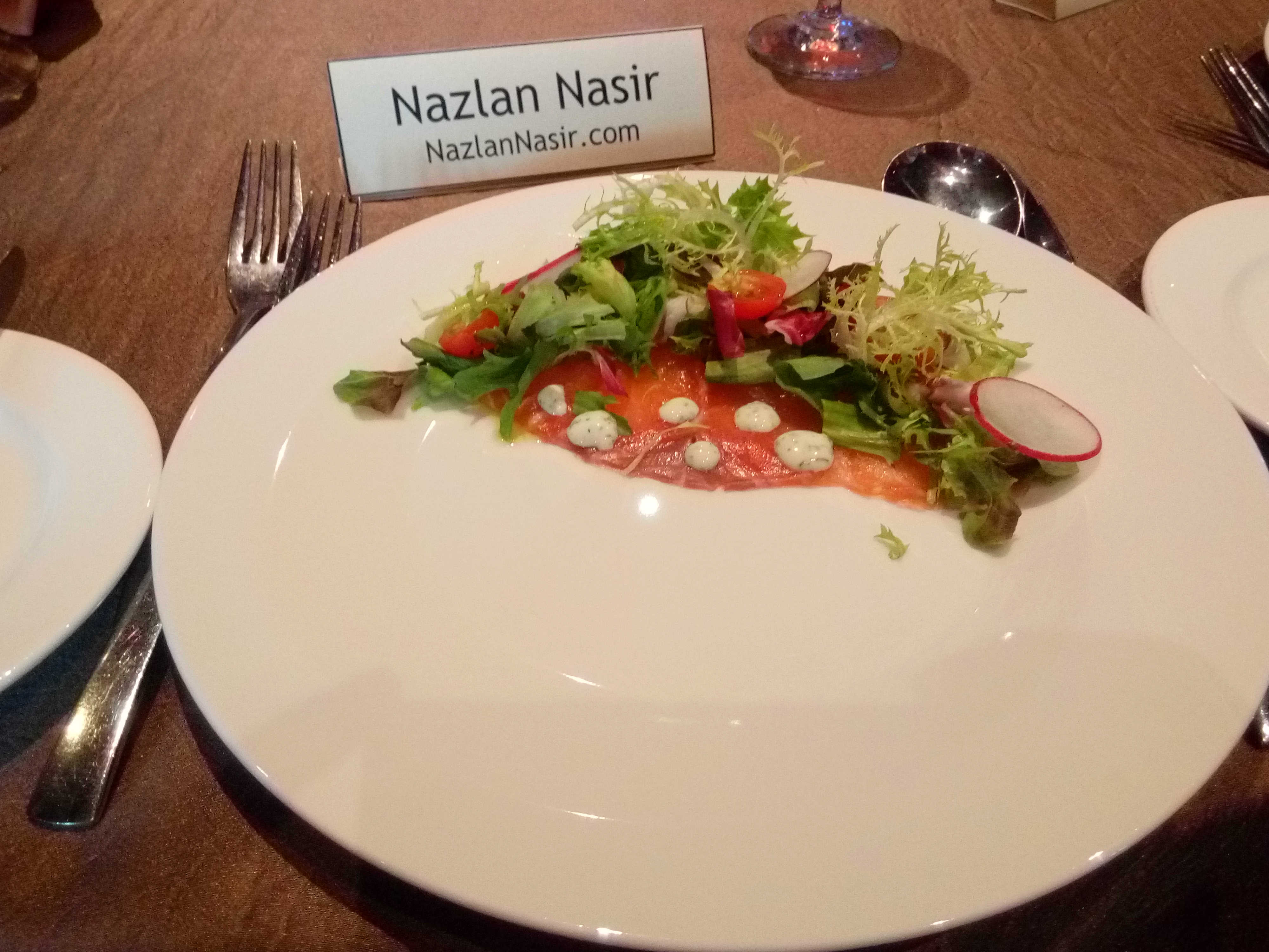 Peppered Salmon with Remoulade and Pastis Sauce