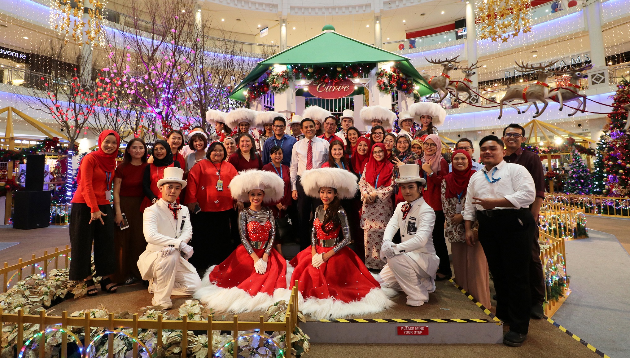 A holly jolly Christmas celebration with the Curve's Management Team.