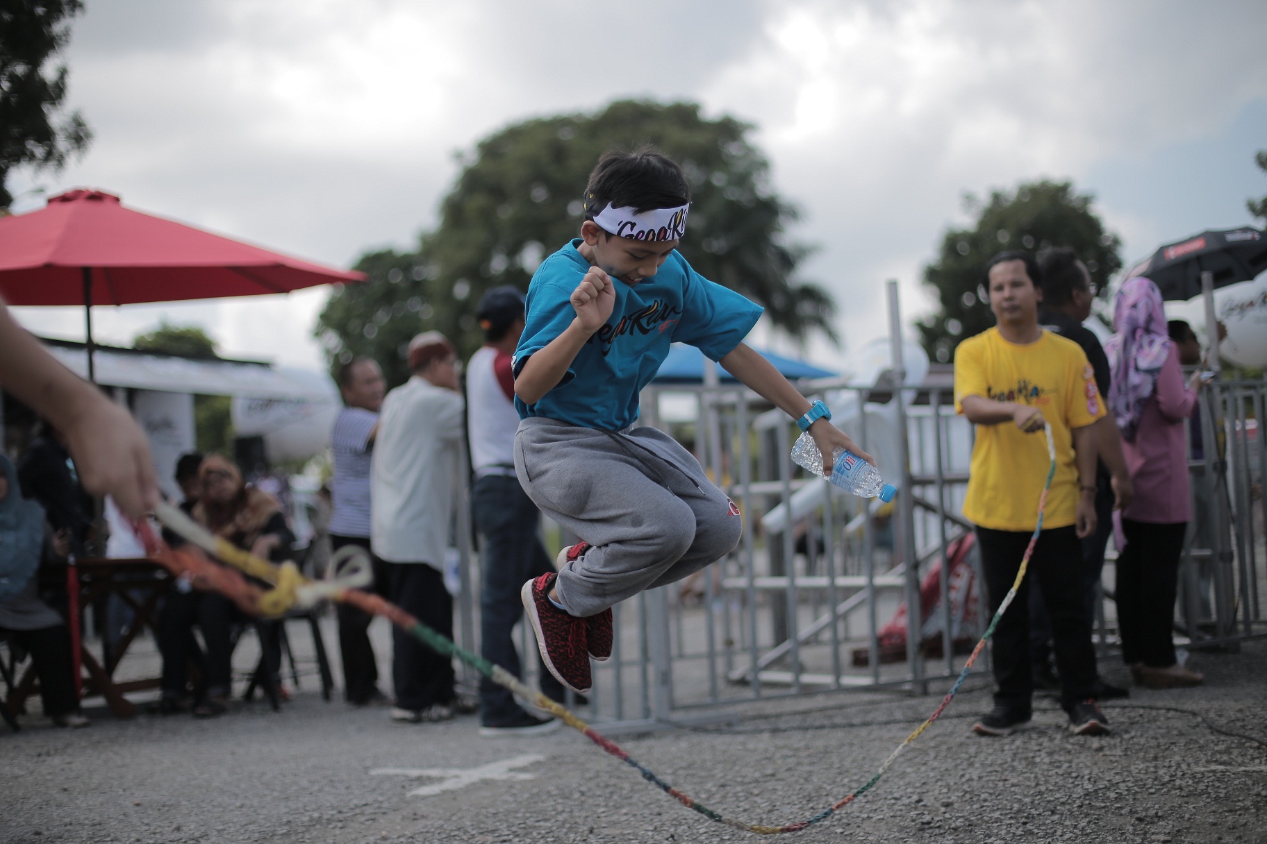 Permainan tali skipping di Gegaria Fest