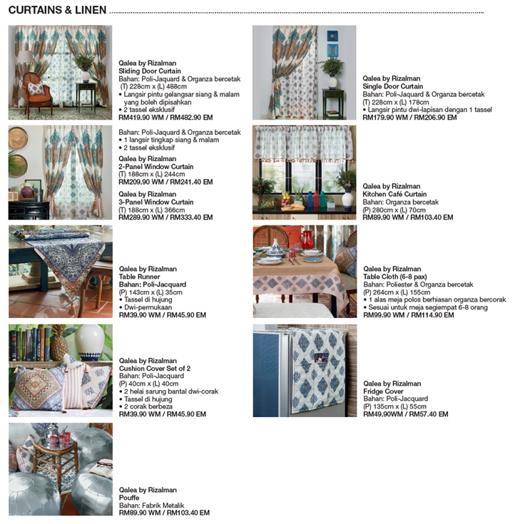 Koleksi Langsir dan Linen