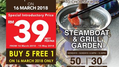 Steamboat dan Grill di D Atap Gazebo promo