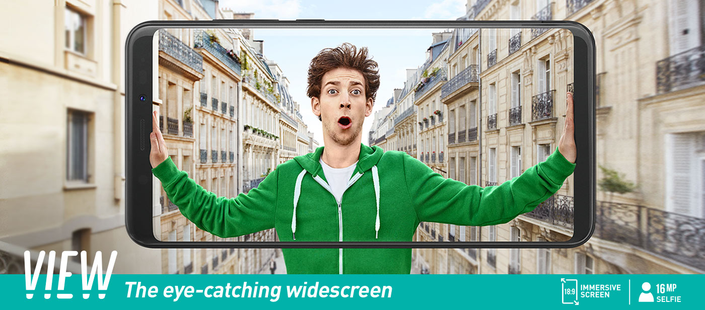 wiko View wide screen