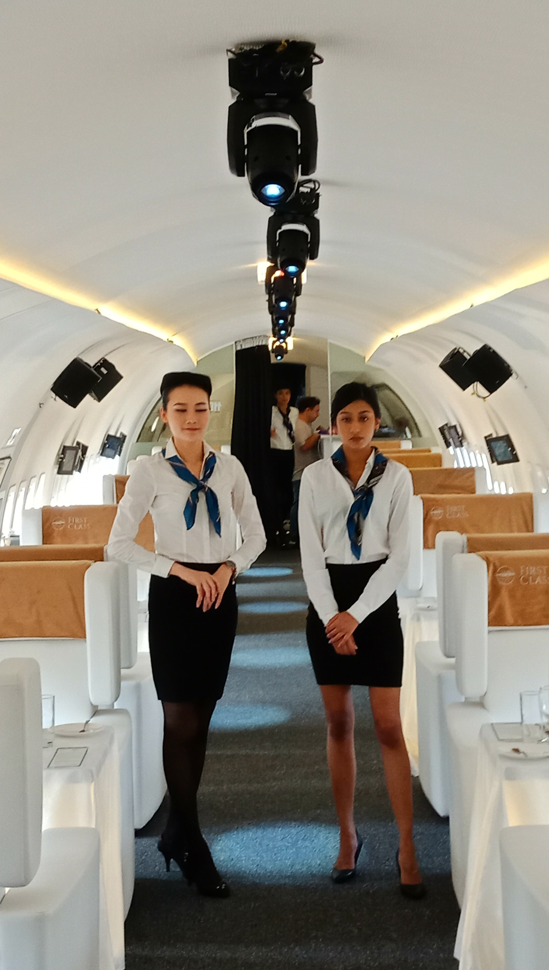 Inside Boeng 737 at Skyland