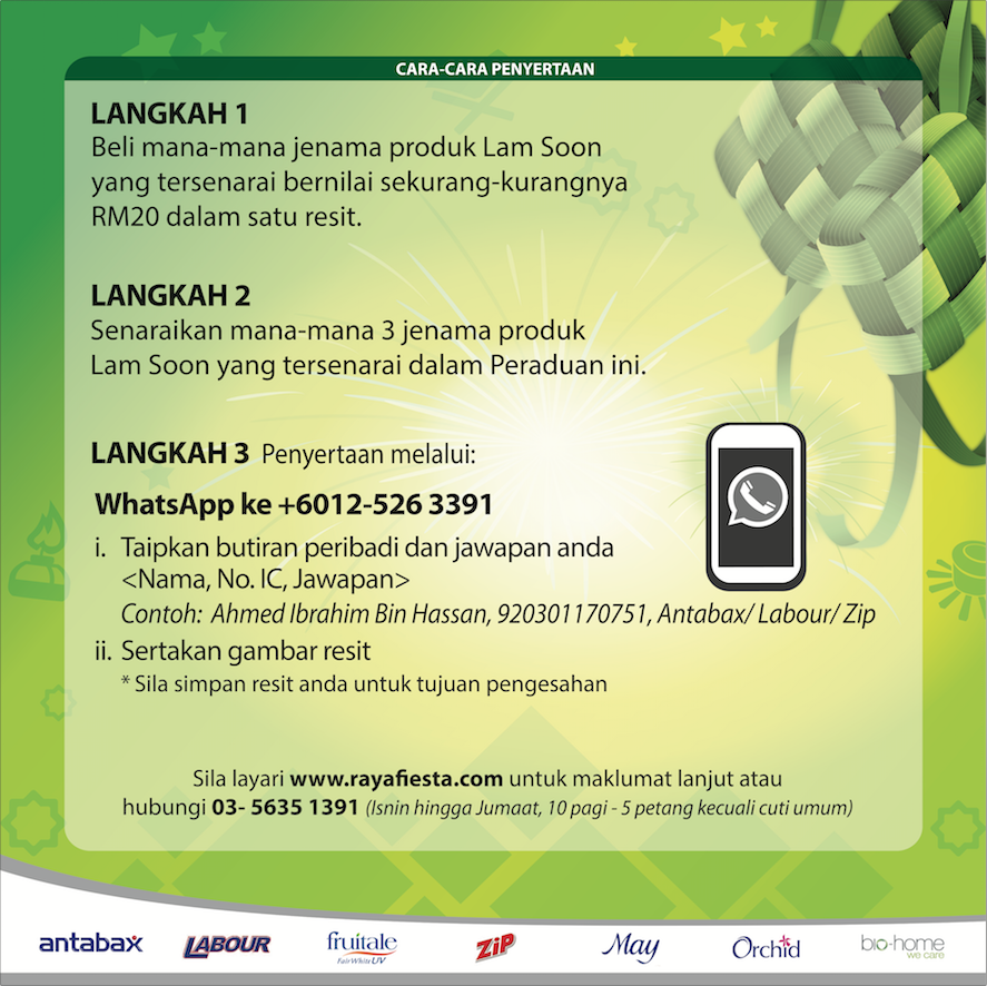 Cara menyertai Raya Fiesta Berganda