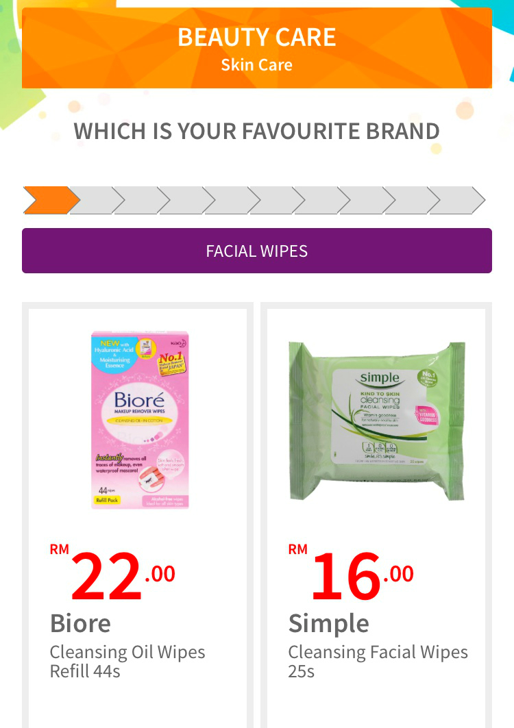 Select your favourite brands