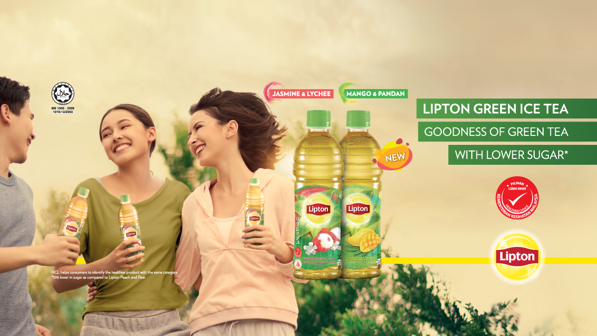 New Lipton Green Ice Tea - Less 31% Sugar