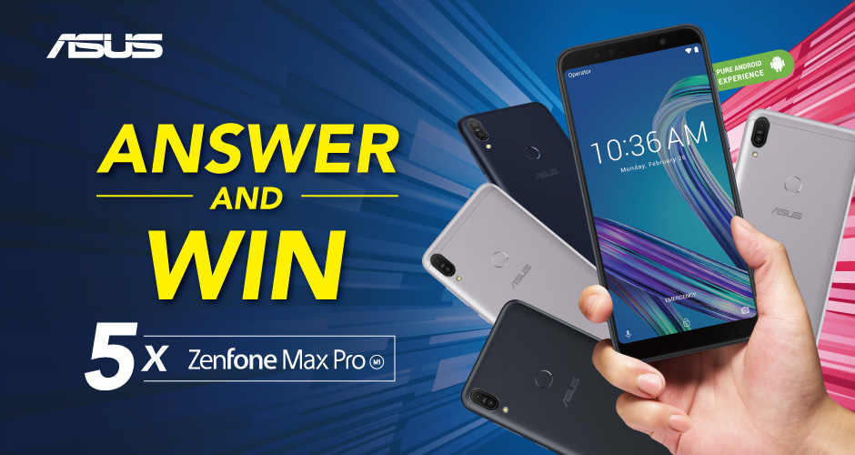ASUS ZenFone Max Pro M1 'Answer & Win' Contest