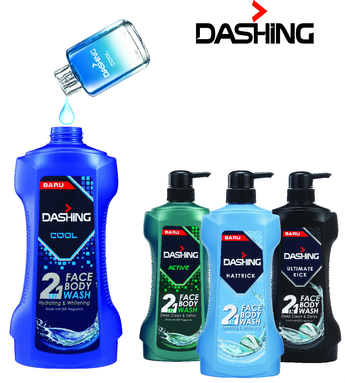 Dashing 4 Packshot with POUR