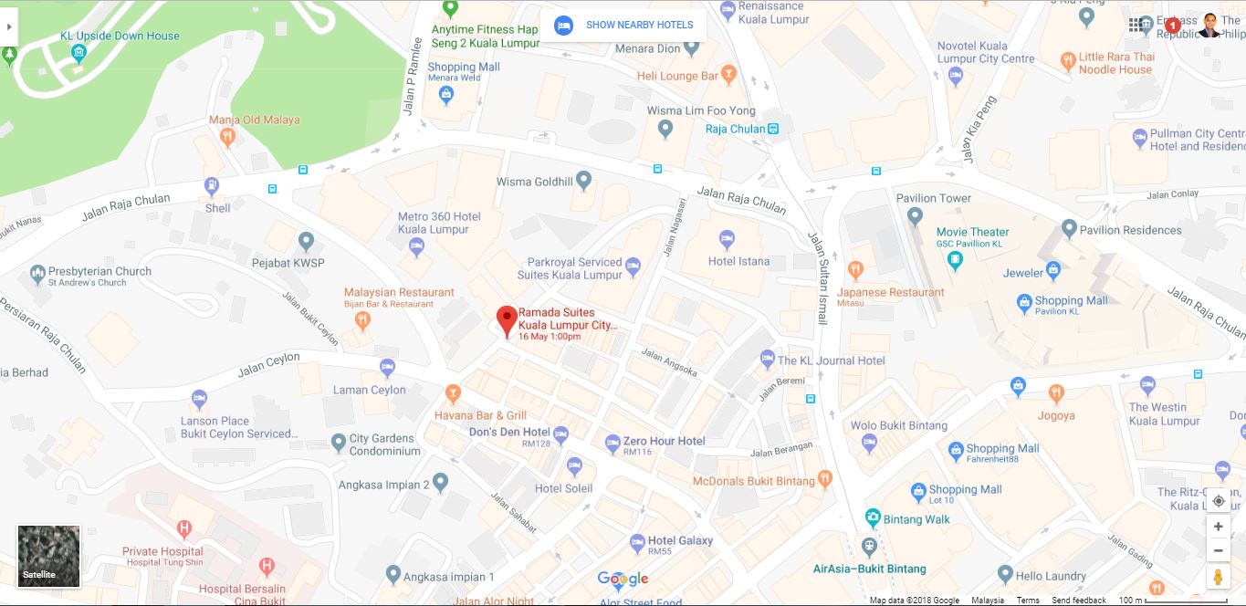 Ramada KLCC map