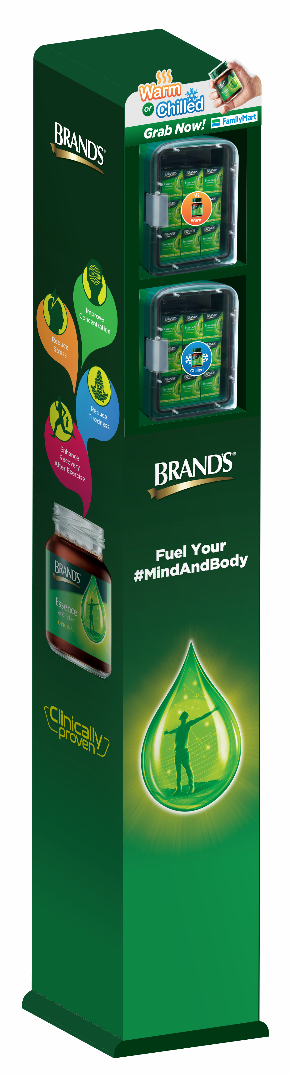 BRAND'S Essence of Chicken is selling single served at FamilyMart