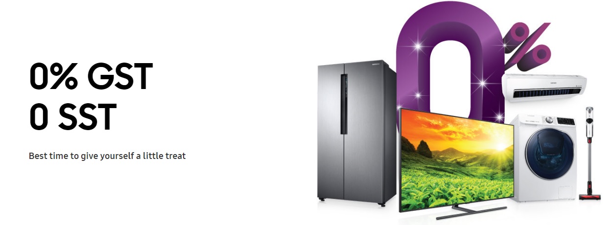 Samsung 0 percent GST