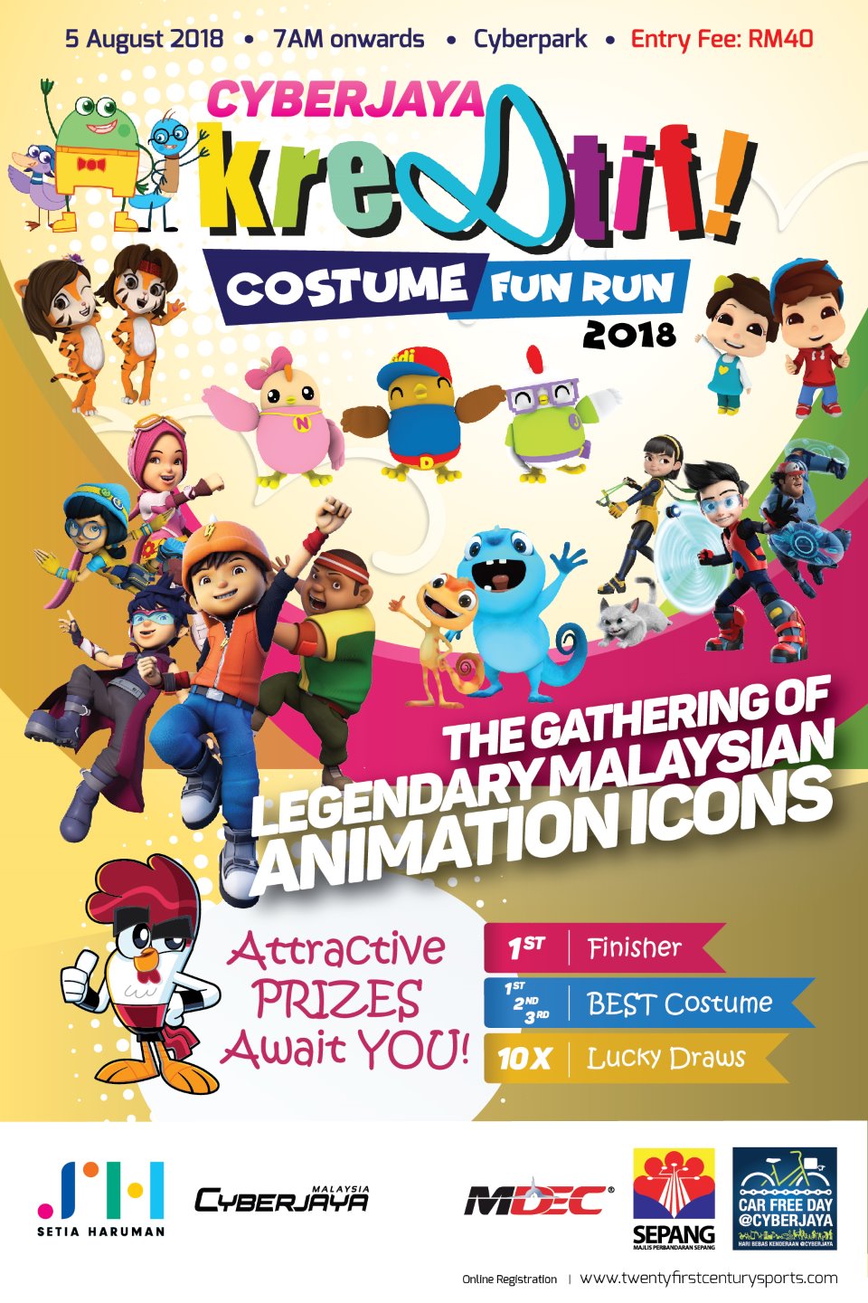 Cyberjaya Kre8tif! Costume Fun Run 2018 poster