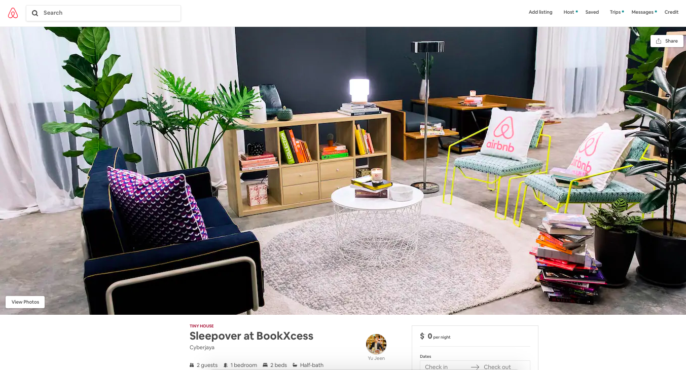 tempah BookXcess dengan Airbnb