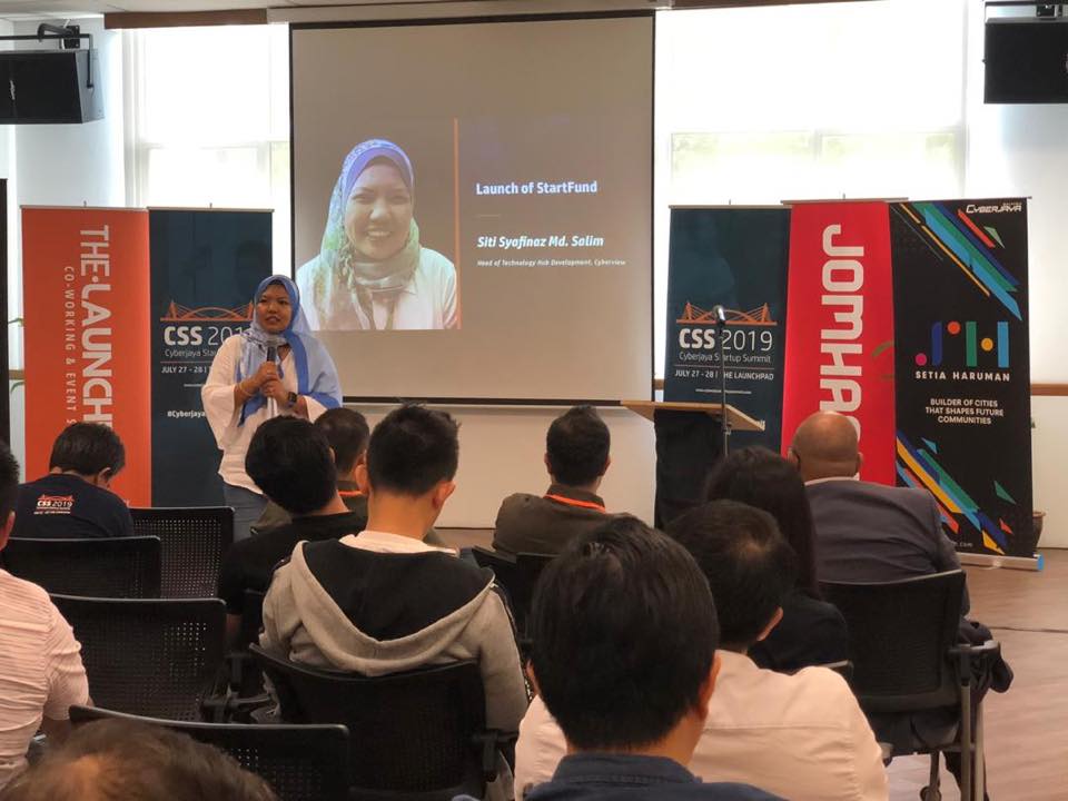 Cyberview's Head of Technology Hub Development, Siti Shafinaz Md. Salim launched the StartFund initiative