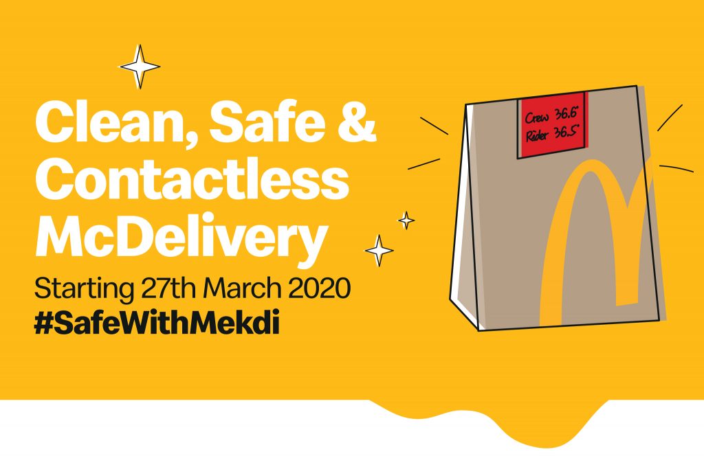 Sistem Tanpa Sentuh dan Tanpa Tunai untuk McDelivery