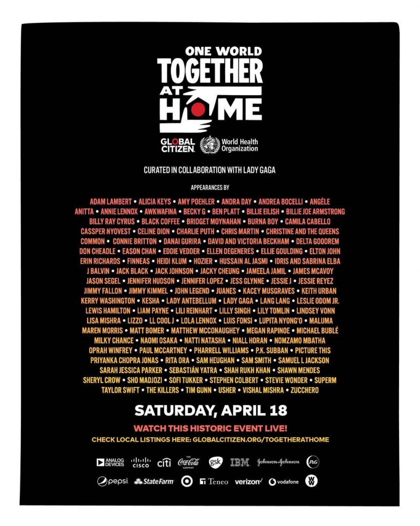 “One World: Together At Home”