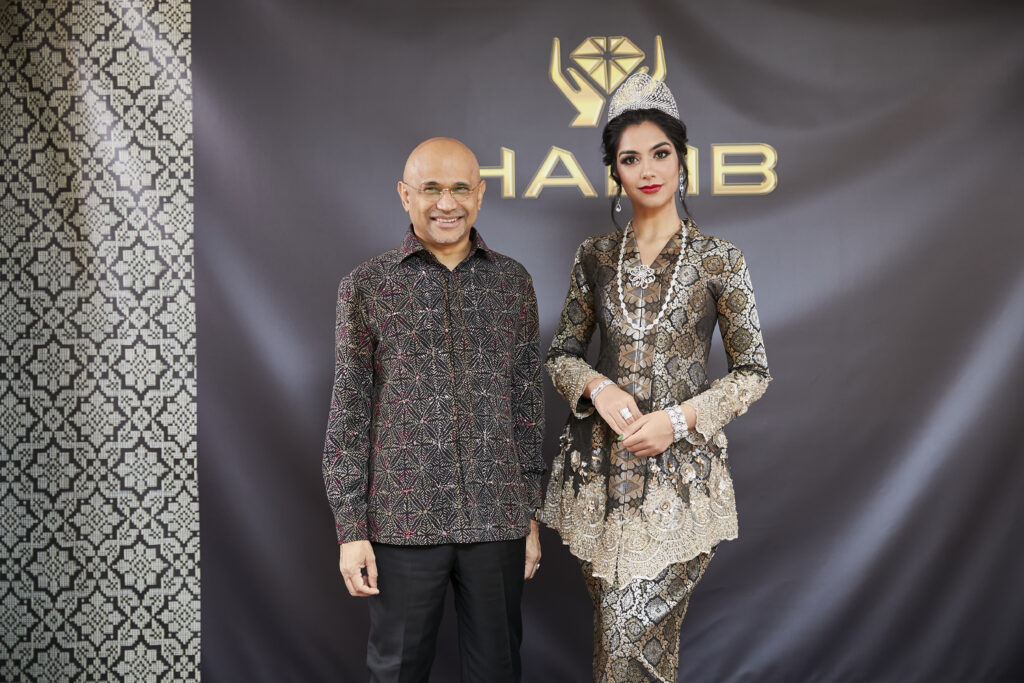 Dato’ Sri Meer Habib, Pengerusi Eksekutif Kumpulan Habib bersama Shweta Sekhon, Miss Universe Malaysia 2019