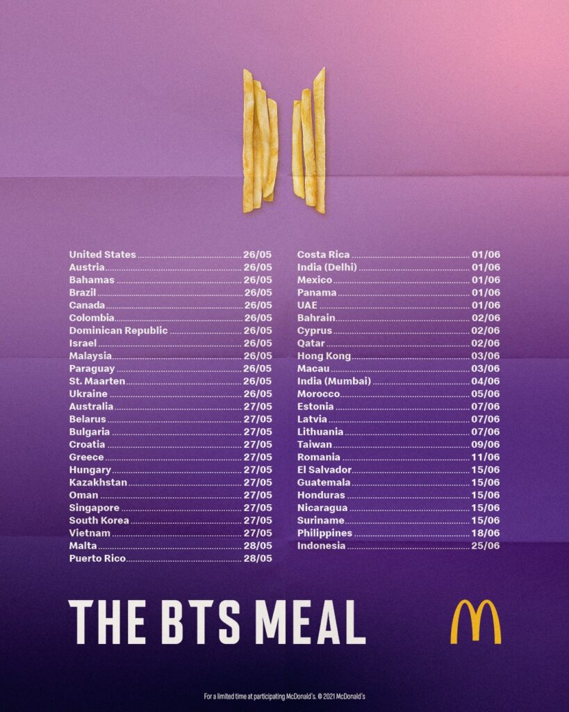 The BTS Meal @ Mc Donald's