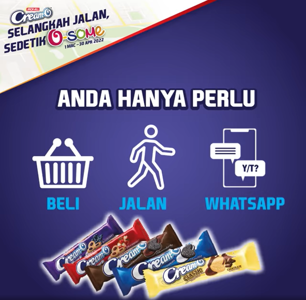 JACK ‘n JILL Cream-O ‘SELANGKAH JALAN SEDETIK O-SOME’ - Beli, Jalan, Whatsapp
