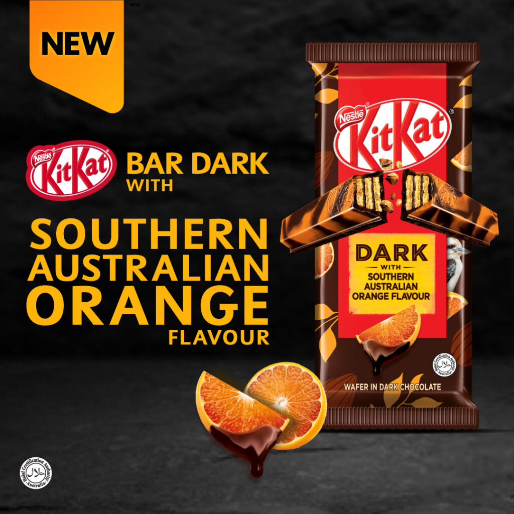 KitKat® Dark Bar Dengan Perisa Oren Australia Selatan 