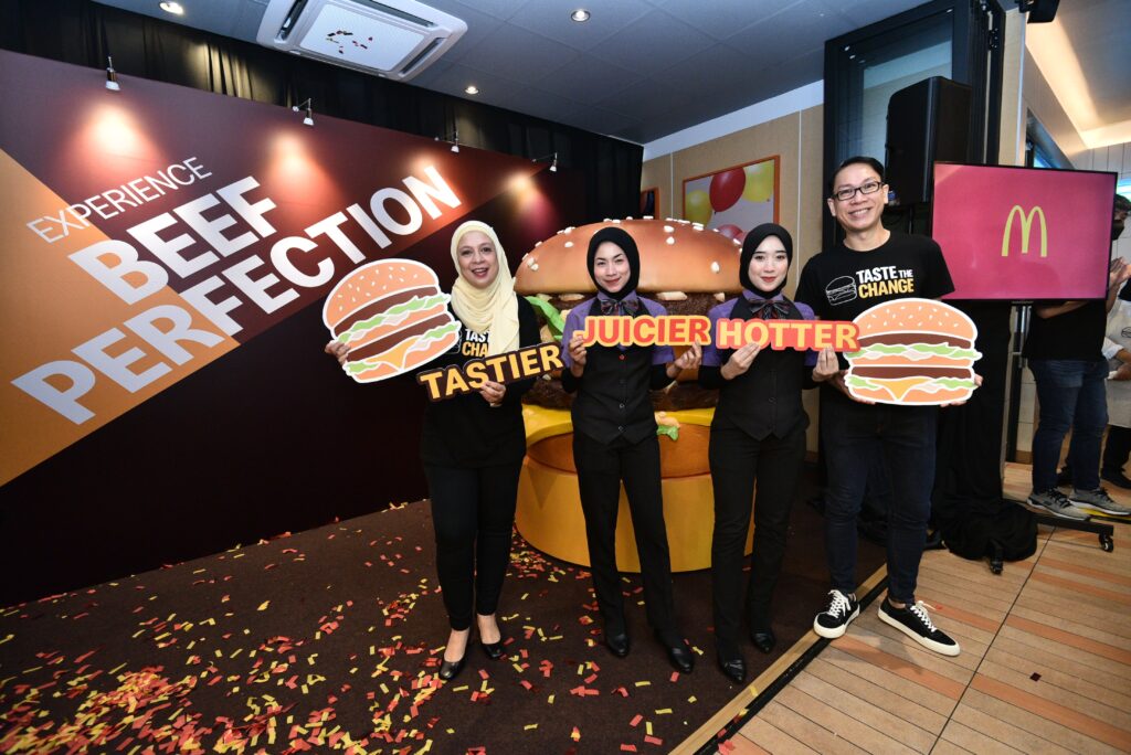 McDonald’s Malaysia remains committed towards providing customers with the best beef burger experience by making small changes that pack a big difference to its line-up of classic beef burgers.
