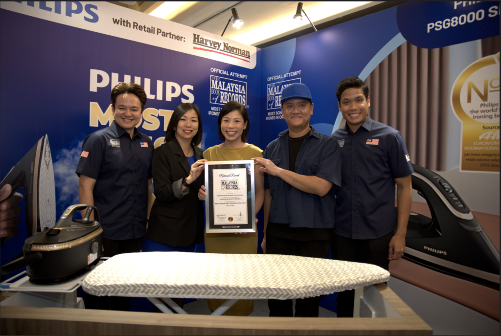 Philips sets a new record - _Most School Shirts Ironed in One Hour 2026